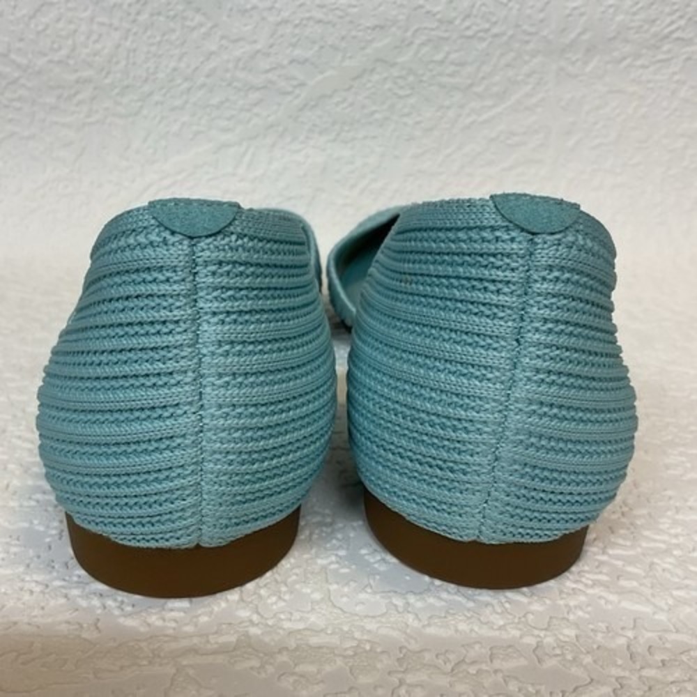 NWOT Vivaia Melia Pointed-Toe Knit‎ D'Orsay Comfortable Blue Flats Women 9 China - Picture 5 of 12
